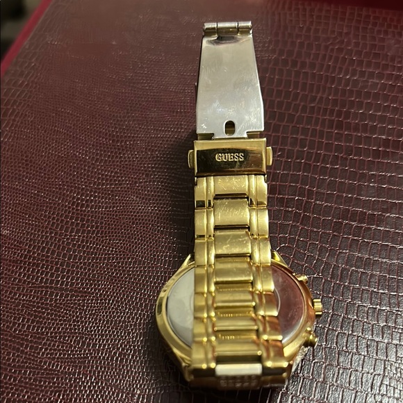 Guess Gold Watch with Metal Link Bracelet - Picture 2 of 3